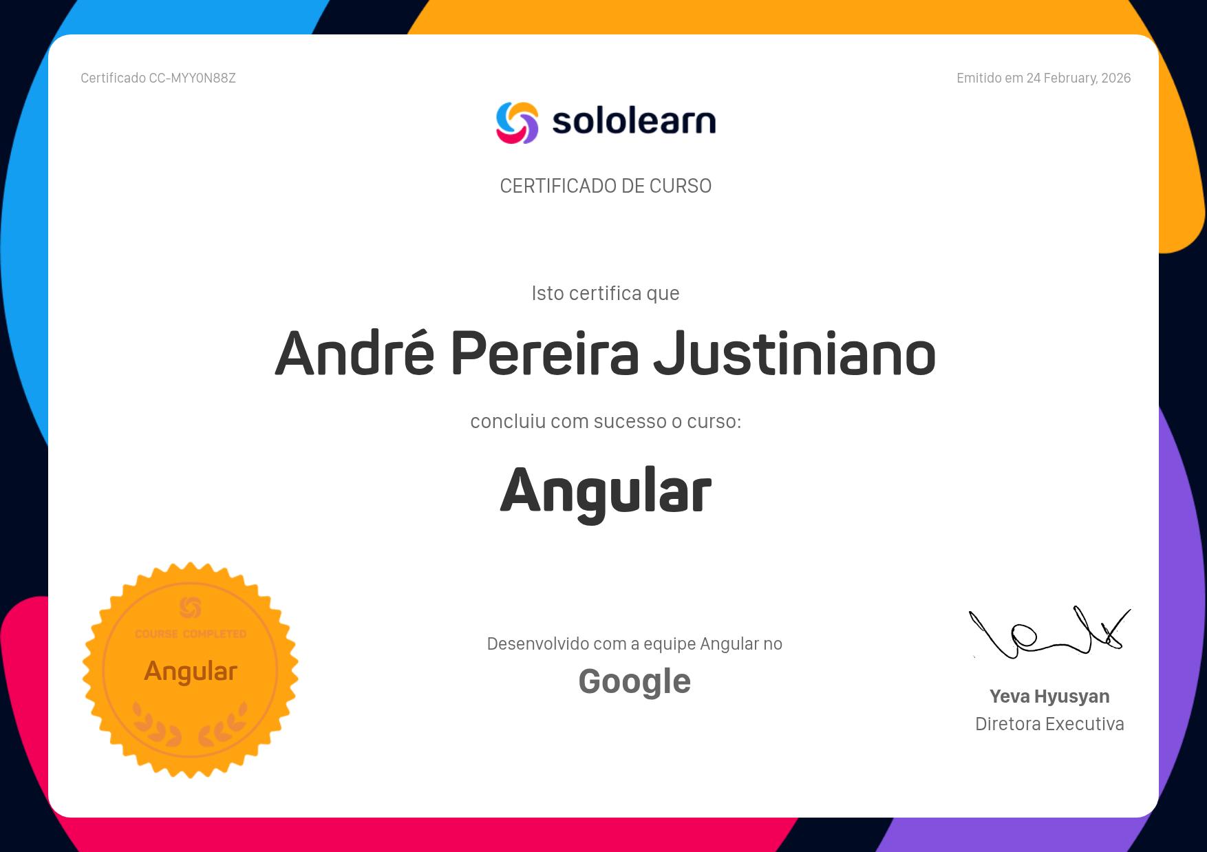 Certificado Angular